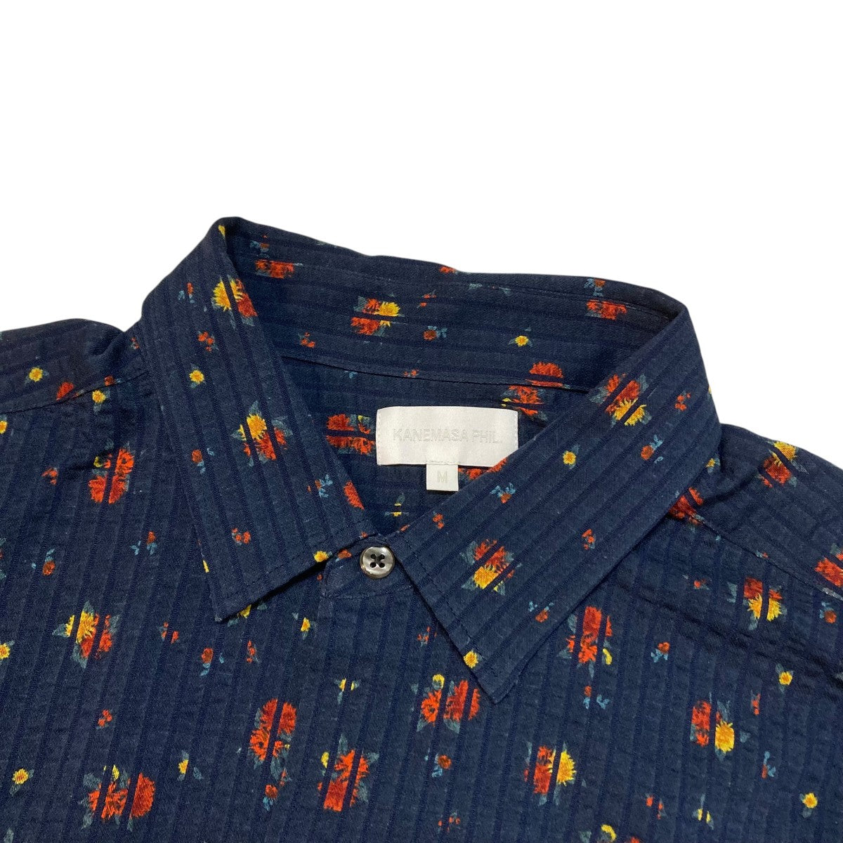 KANEMASA PHIL． 36G Linen Sucker Flower Atmosphere S S Shirt花柄半袖シャツKM25S-038P 古着・中古-3枚目のアイテム画像