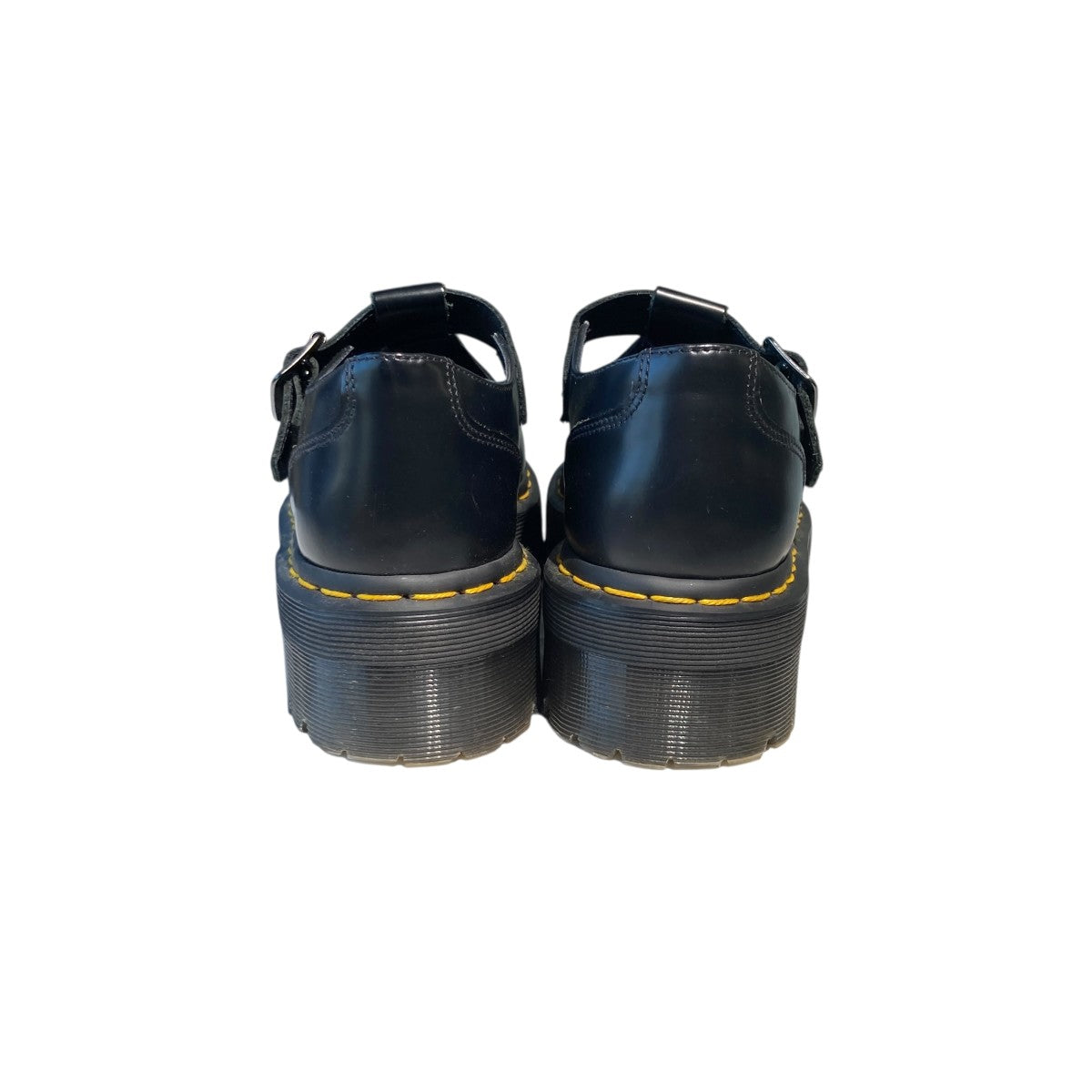 BETHAN T BAR BLACK POLISHED SMOOTH厚底シューズ15727001