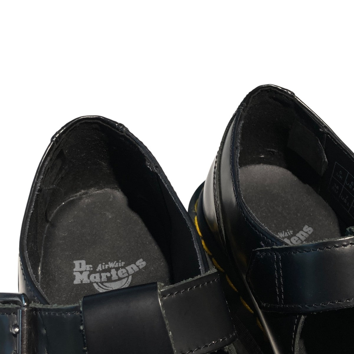 BETHAN T BAR BLACK POLISHED SMOOTH厚底シューズ15727001
