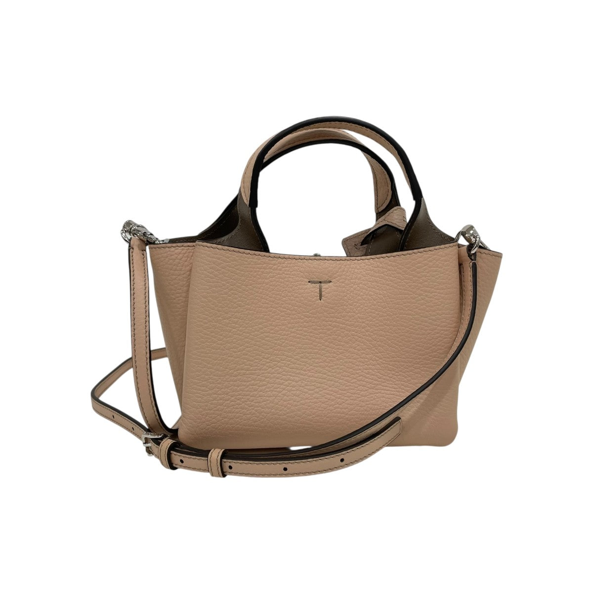 TOD'S(トッズ) Tタイムレス マイクロ2WAY ハンドバッグ ベージュ