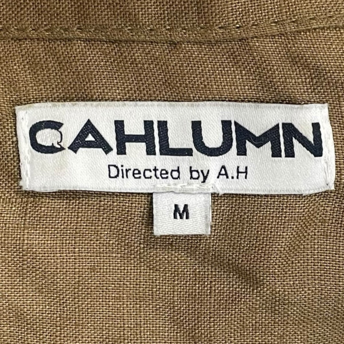 CAHLUMN オーバースサイズオープンカラー半袖リネンシャツ 241-1069 古着・中古-5枚目のアイテム画像