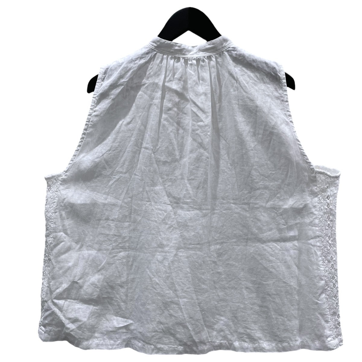 nest Robe 23SSリネン サイドレースノースリーブブラウスブラウス01232-1387 古着・中古-2枚目のアイテム画像