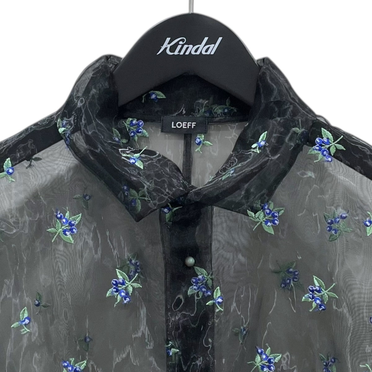 ＜LOEFF＞ブルーベリー エンブロイダリー シャツ LOEFF＞ブルーベリー エンブロイダリー シャツ