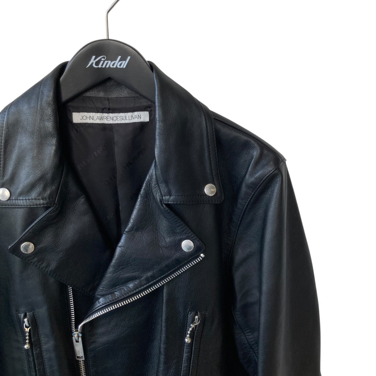 JOHN LAWRENCE SULLIVAN ブラックジャケット JOHN LAWRENCE SULLIVAN(ジョンローレンスサリバン) レザー