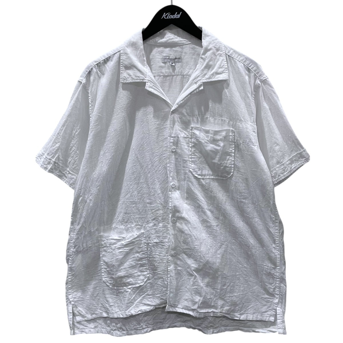 Engineered Garments オープンカラー半袖シャツ Camp Shirt キャンプシャツ 古着・中古-1枚目のアイテム画像