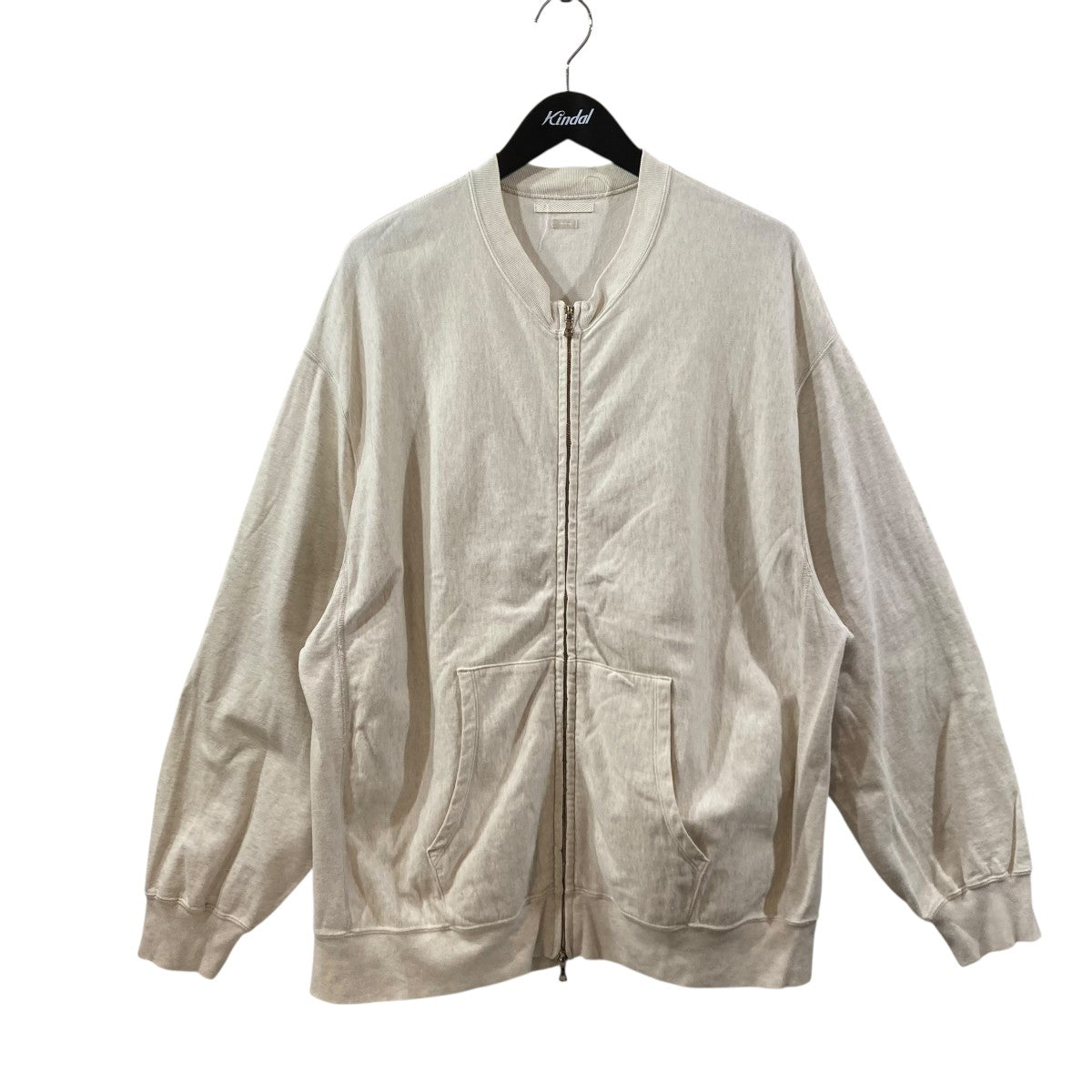 blurhms Light Sweat Crew-ZipジップジャケットBHS22S026 古着・中古-1枚目のアイテム画像