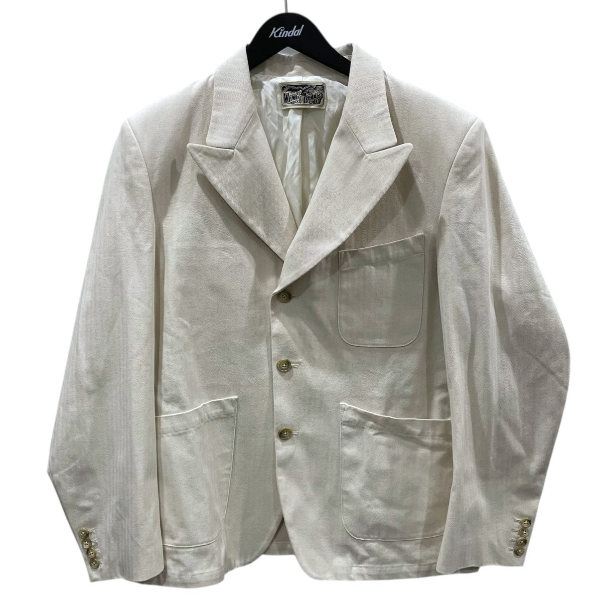 ヘリンボーン3Bジャケット Classic 3 Button Smoking Jacket クラシック3ボタンスモーキングジャケット