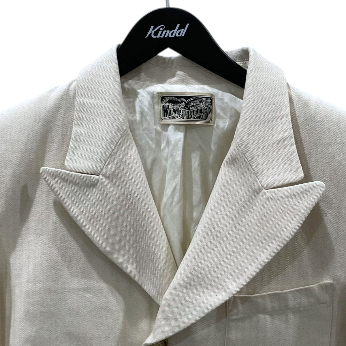 ヘリンボーン3Bジャケット Classic 3 Button Smoking Jacket クラシック3ボタンスモーキングジャケット