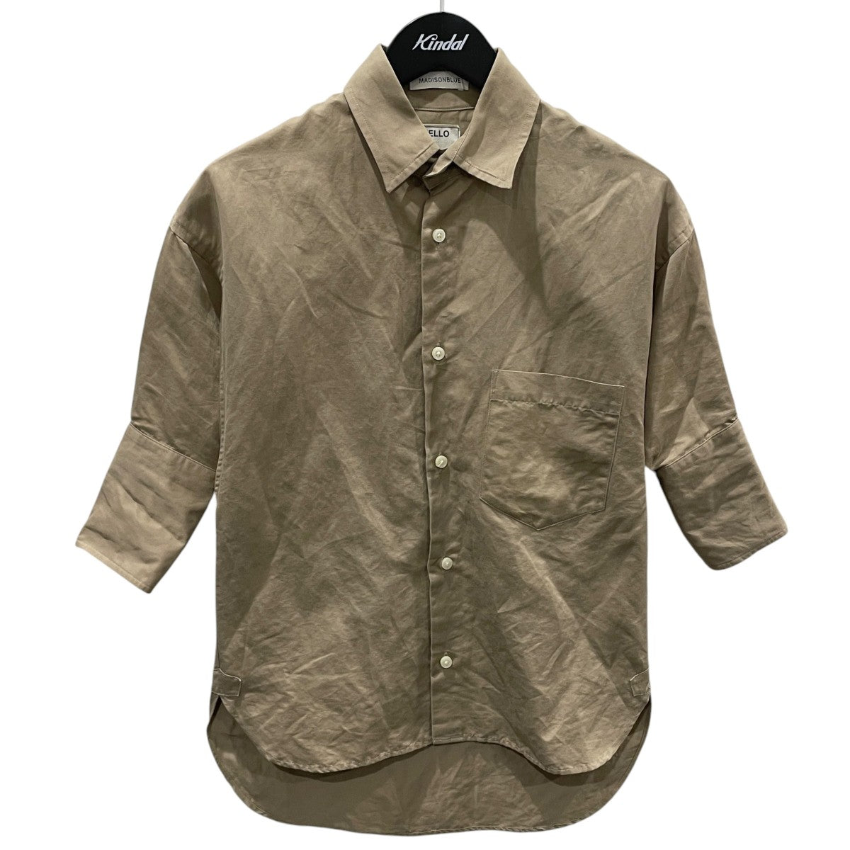 MADISON BLUE 17SS 五分袖シャツ J．BRADLEY CUFF SHIRT J．ブラッドリー カフ シャツ MB174-5002 古着・中古-1枚目のアイテム画像
