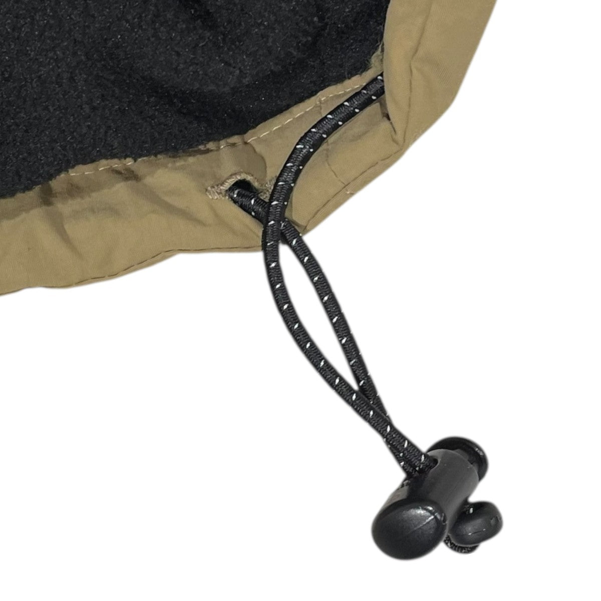 SEESEE(シーシー) 裏フリースジップアップナイロンベスト ベージュ