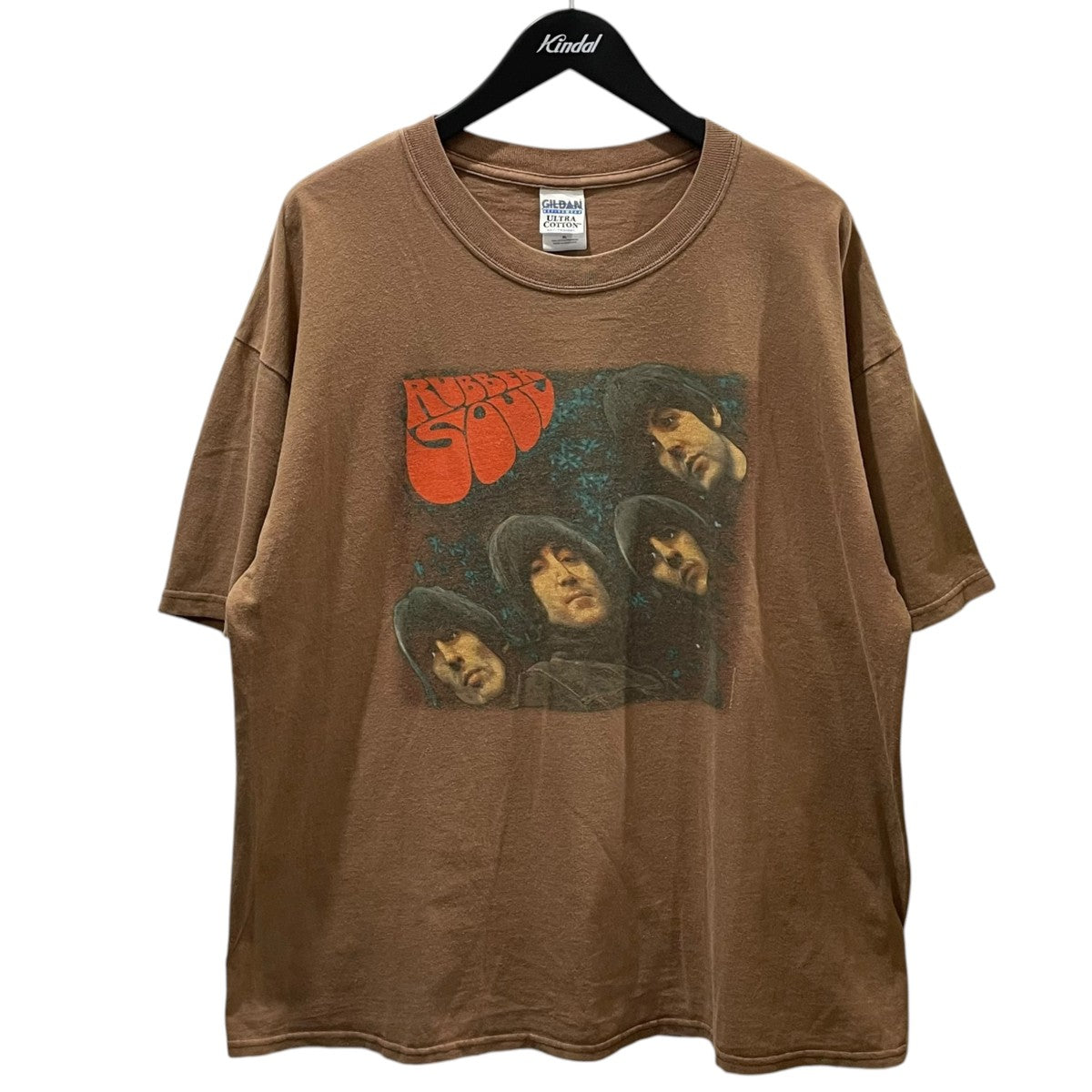 GILDAN プリントTシャツ THE BEATLES RUBBER SOUL ビートルズ ラバーソール ULTRA COTTON ウルトラコットン 古着・中古-1枚目のアイテム画像