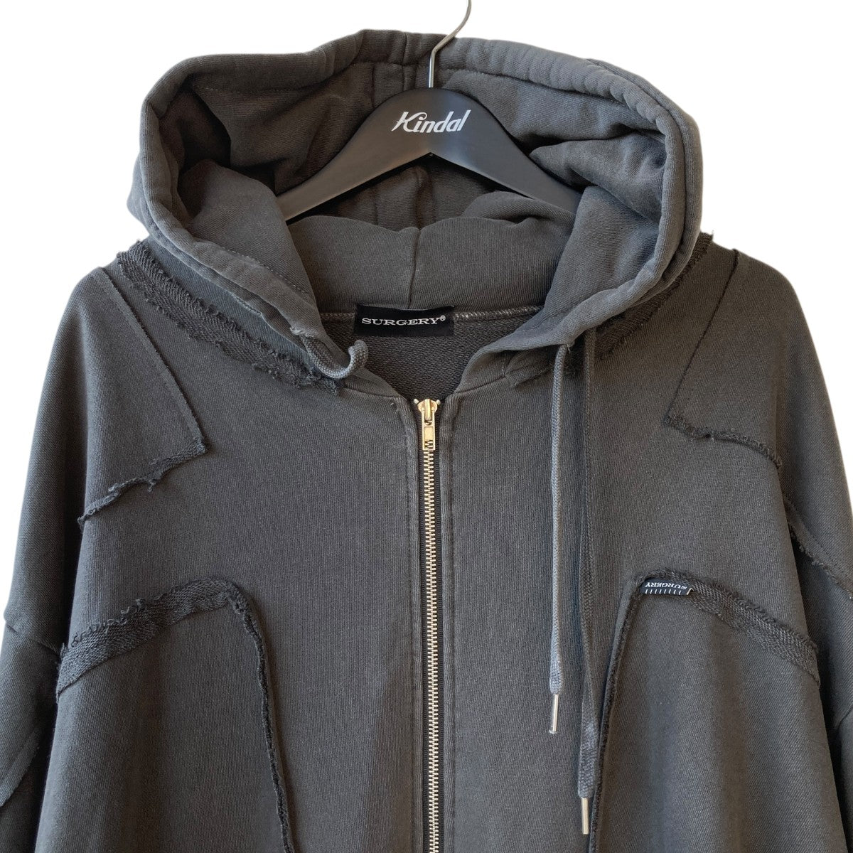 SURGERY(サージェリー) ジップパーカー チャコールグレー サイズ
