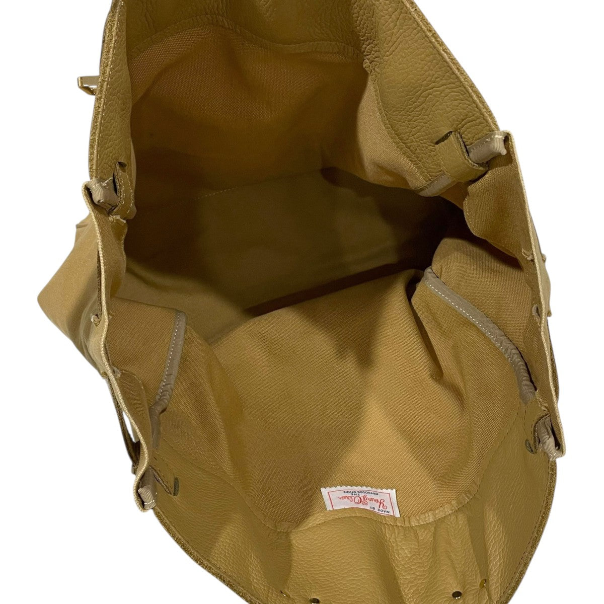 キャンバスレザー トートバッグ