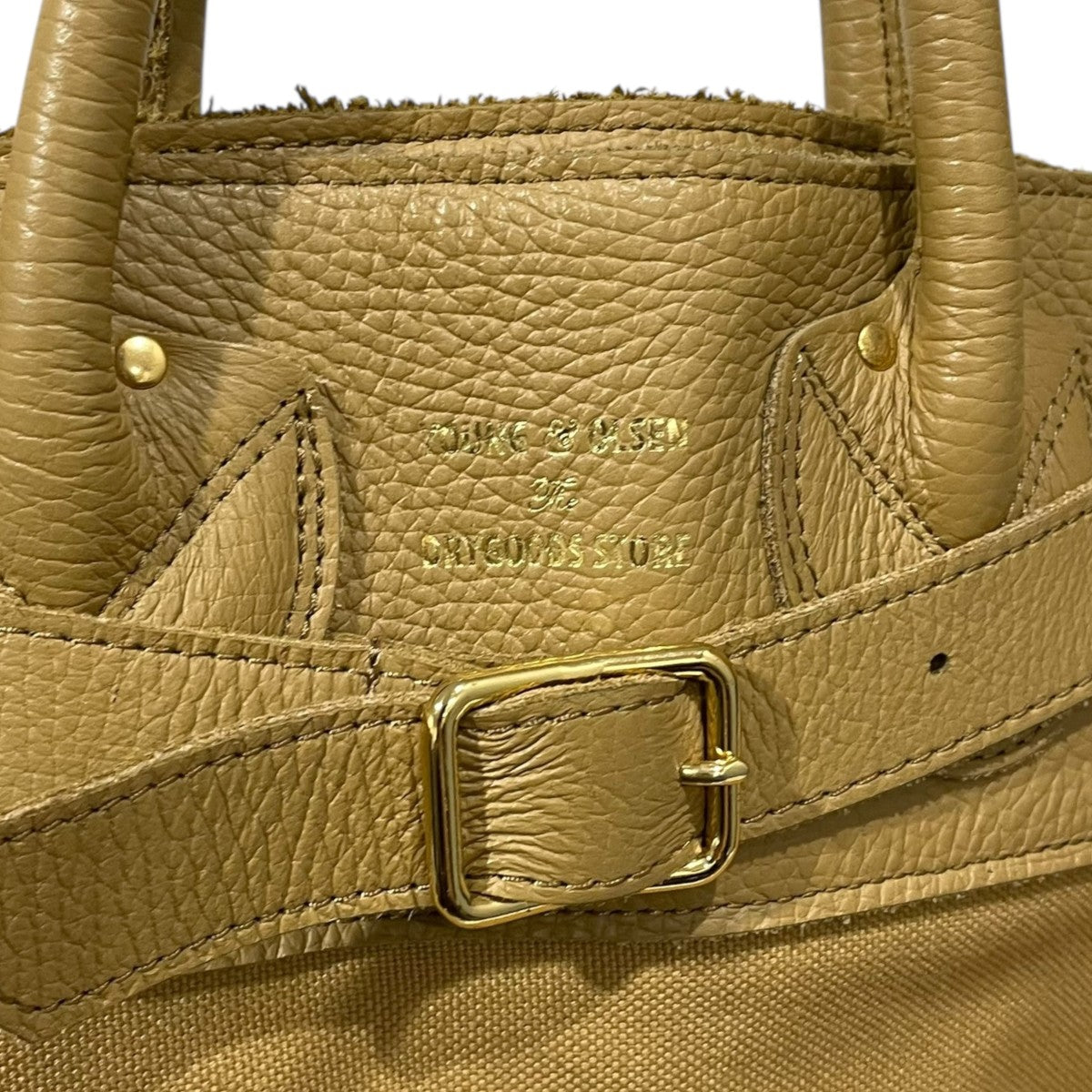 キャンバスレザー トートバッグ