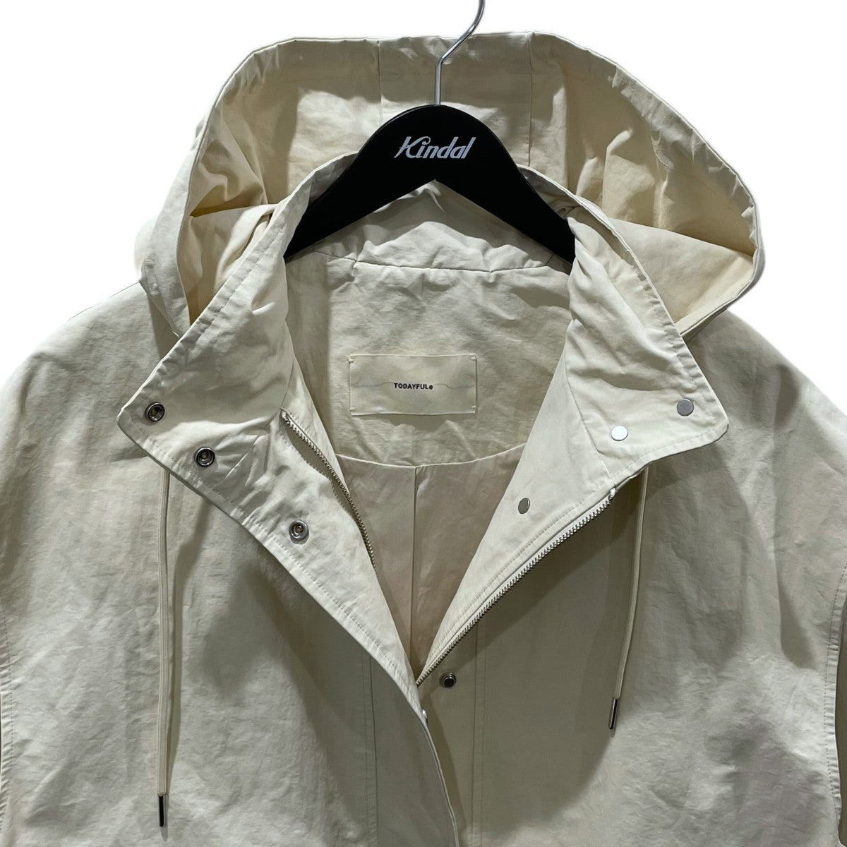 23AW フーデッドロングコート Nylon Hoodie Coat ナイロンフーディーコート 12320003