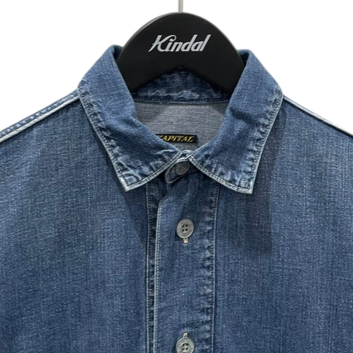 KAPITAL プルオーバーデニムシャツワンピース 古着・中古-3枚目のアイテム画像