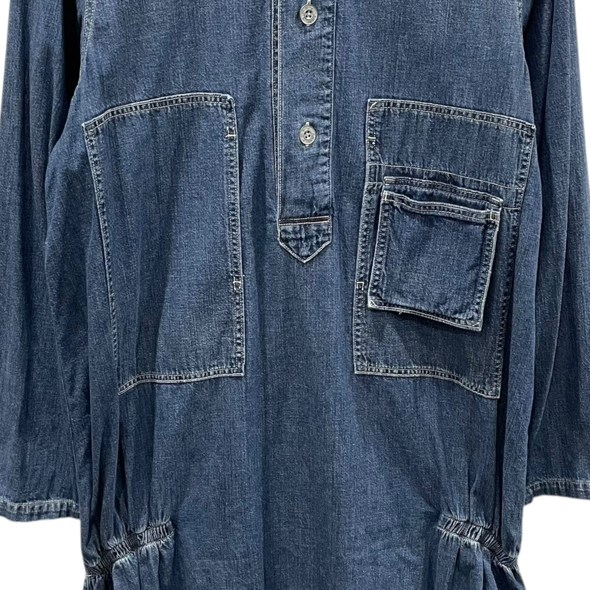 KAPITAL プルオーバーデニムシャツワンピース 古着・中古-4枚目のアイテム画像