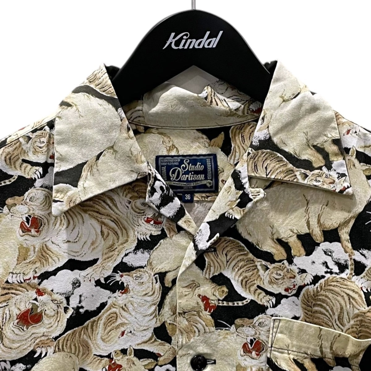 STUDIO D’ARTISAN 23SS オープンカラー半袖シャツ 百豚（ひゃくぶた）アロハシャツ 5691 古着・中古-3枚目のアイテム画像