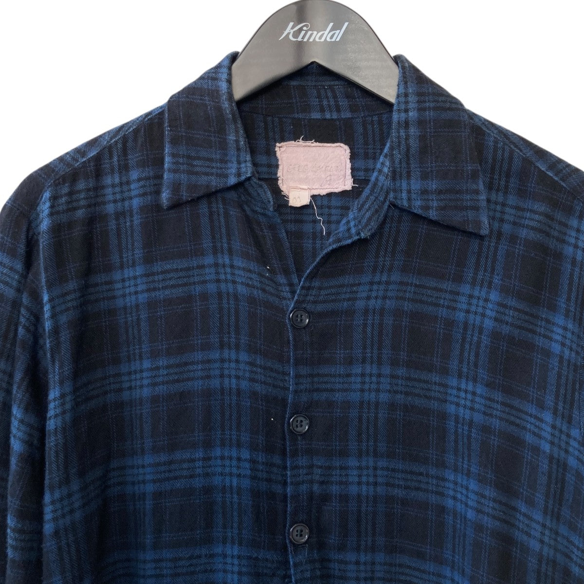 GREG LAUREN チェックシャツ 古着・中古-3枚目のアイテム画像