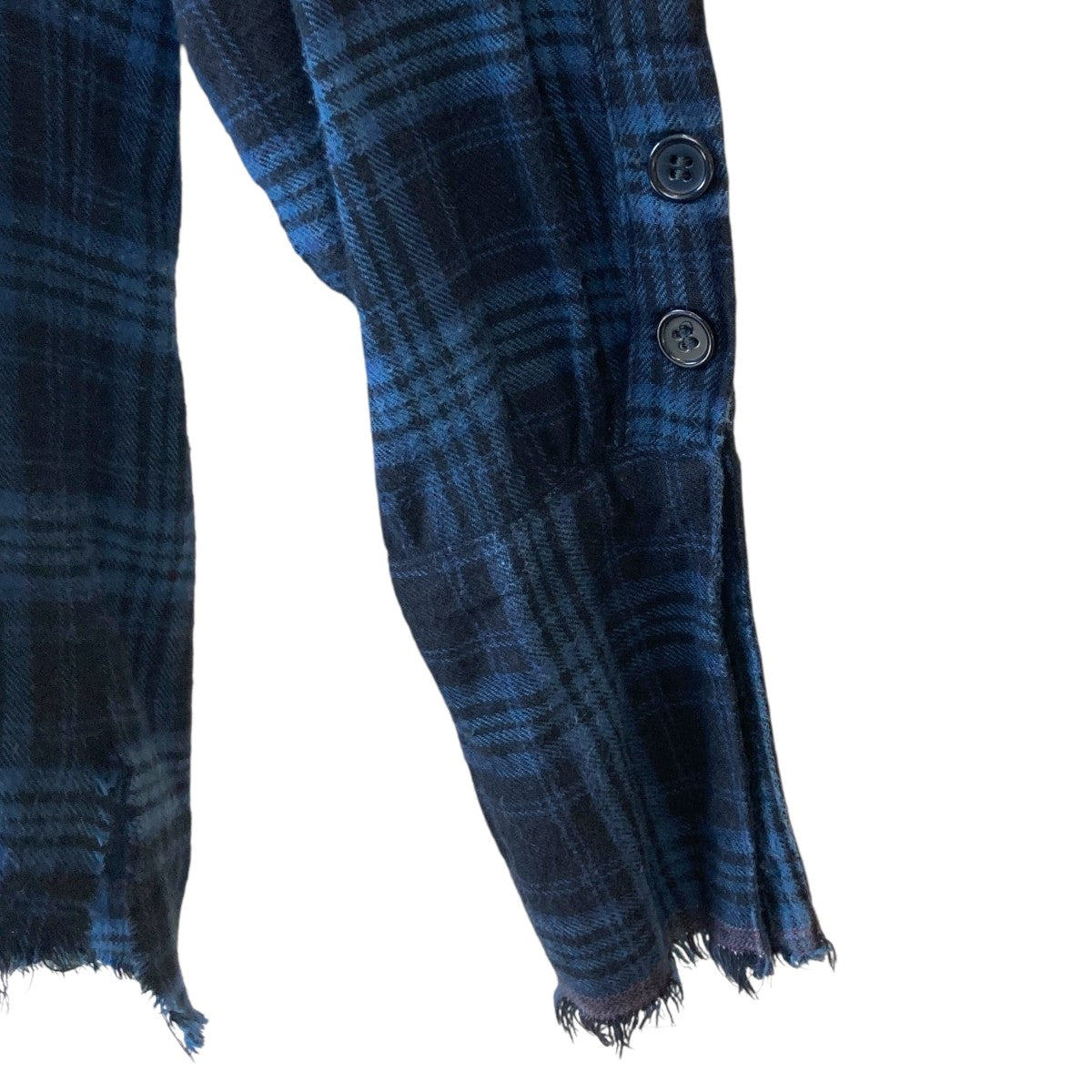 GREG LAUREN チェックシャツ 古着・中古-4枚目のアイテム画像