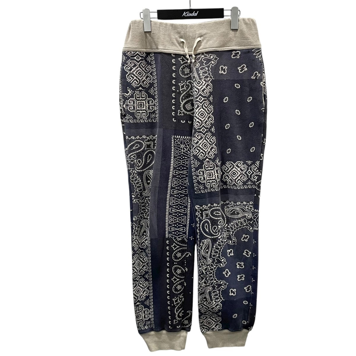 スウェットパンツ Fleece Bandana Pattern Sweat Rib Pants フリースバンダナパターン スウェットリブパンツ K1910LP112