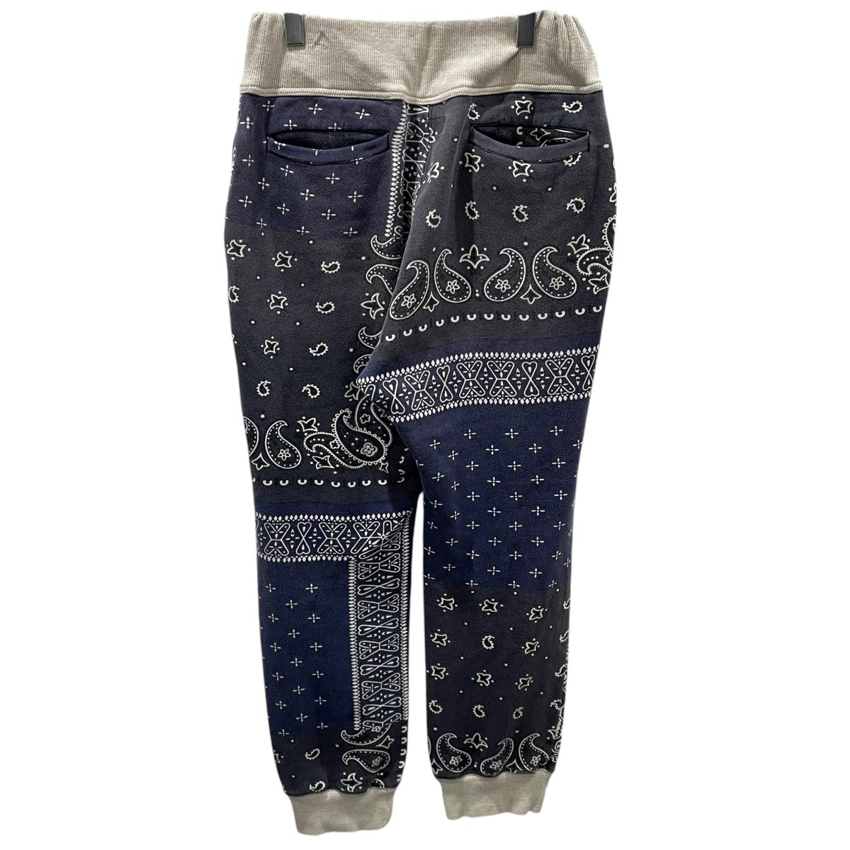 スウェットパンツ Fleece Bandana Pattern Sweat Rib Pants フリースバンダナパターン スウェットリブパンツ K1910LP112