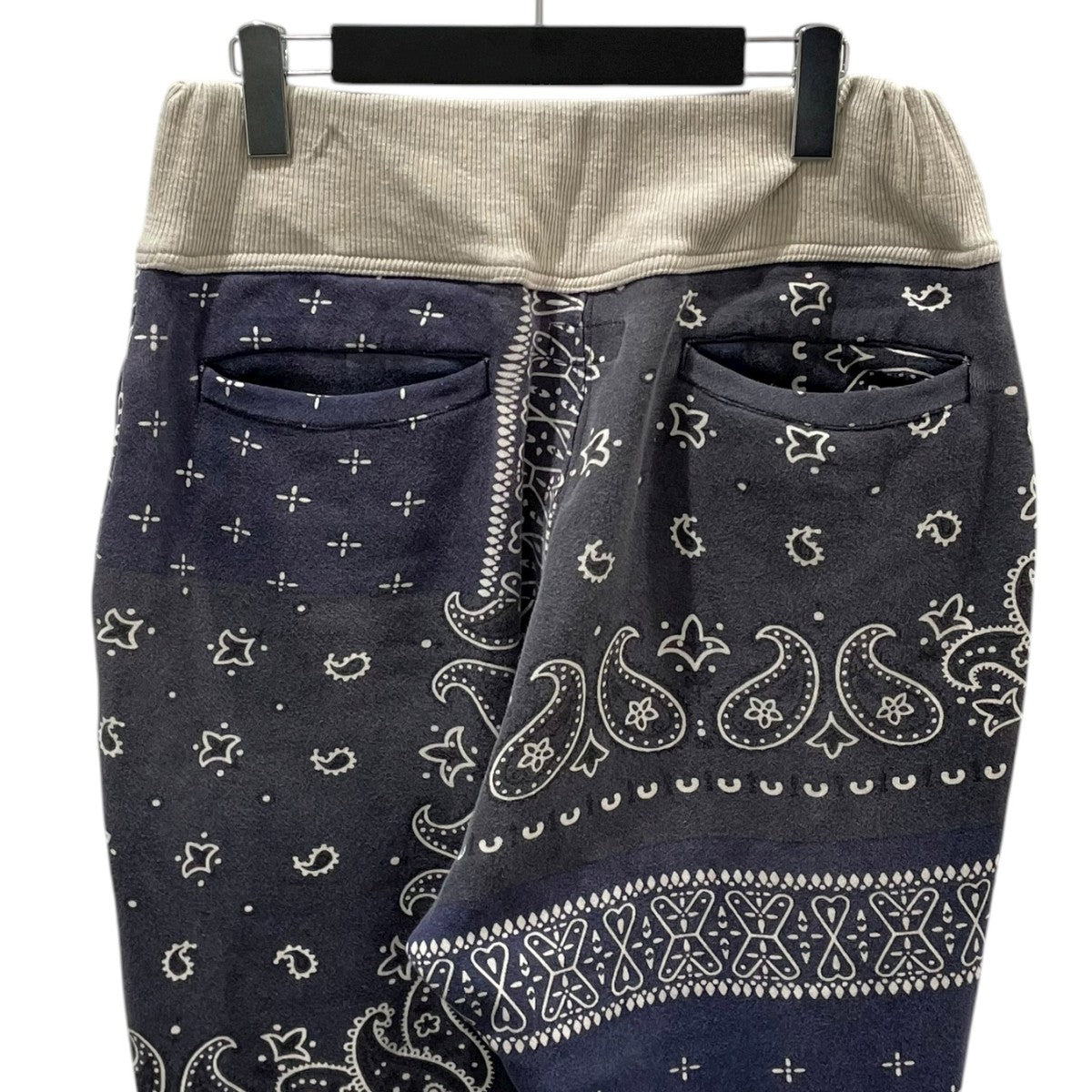 スウェットパンツ Fleece Bandana Pattern Sweat Rib Pants フリースバンダナパターン スウェットリブパンツ K1910LP112