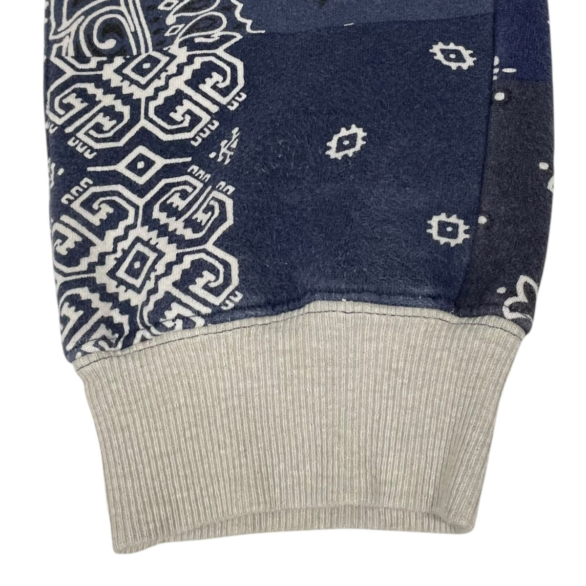 スウェットパンツ Fleece Bandana Pattern Sweat Rib Pants フリースバンダナパターン スウェットリブパンツ K1910LP112