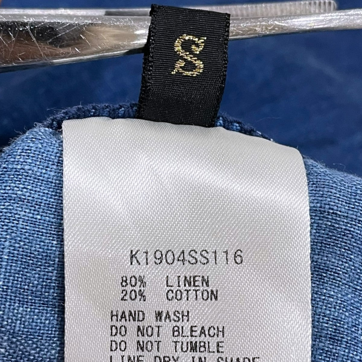 KAPITAL 19SS 半袖シャツ 綿×リネン IDGパッチワーク ベースボールシャツ K1904SS116 古着・中古-7枚目のアイテム画像