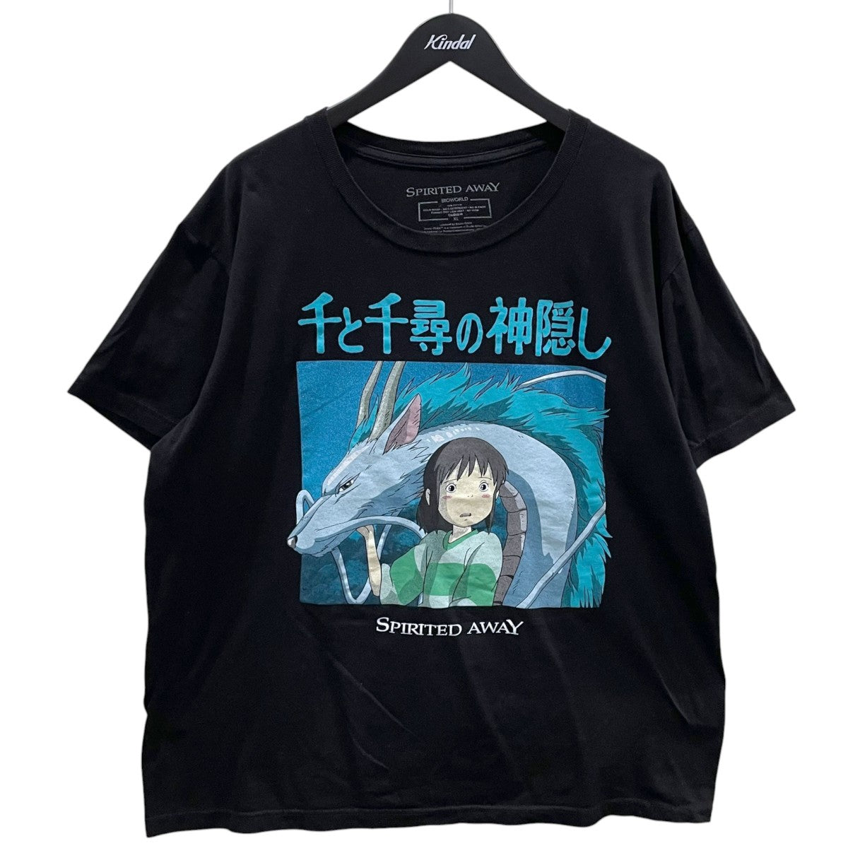スタジオジブリ プリントTシャツ SPIRITED AWAY HAKU ＆ CHIHIRO GRAPHIC TEE 千と千尋の神隠し 海外公式 オフィシャルTシャツ 古着・中古-1枚目のアイテム画像