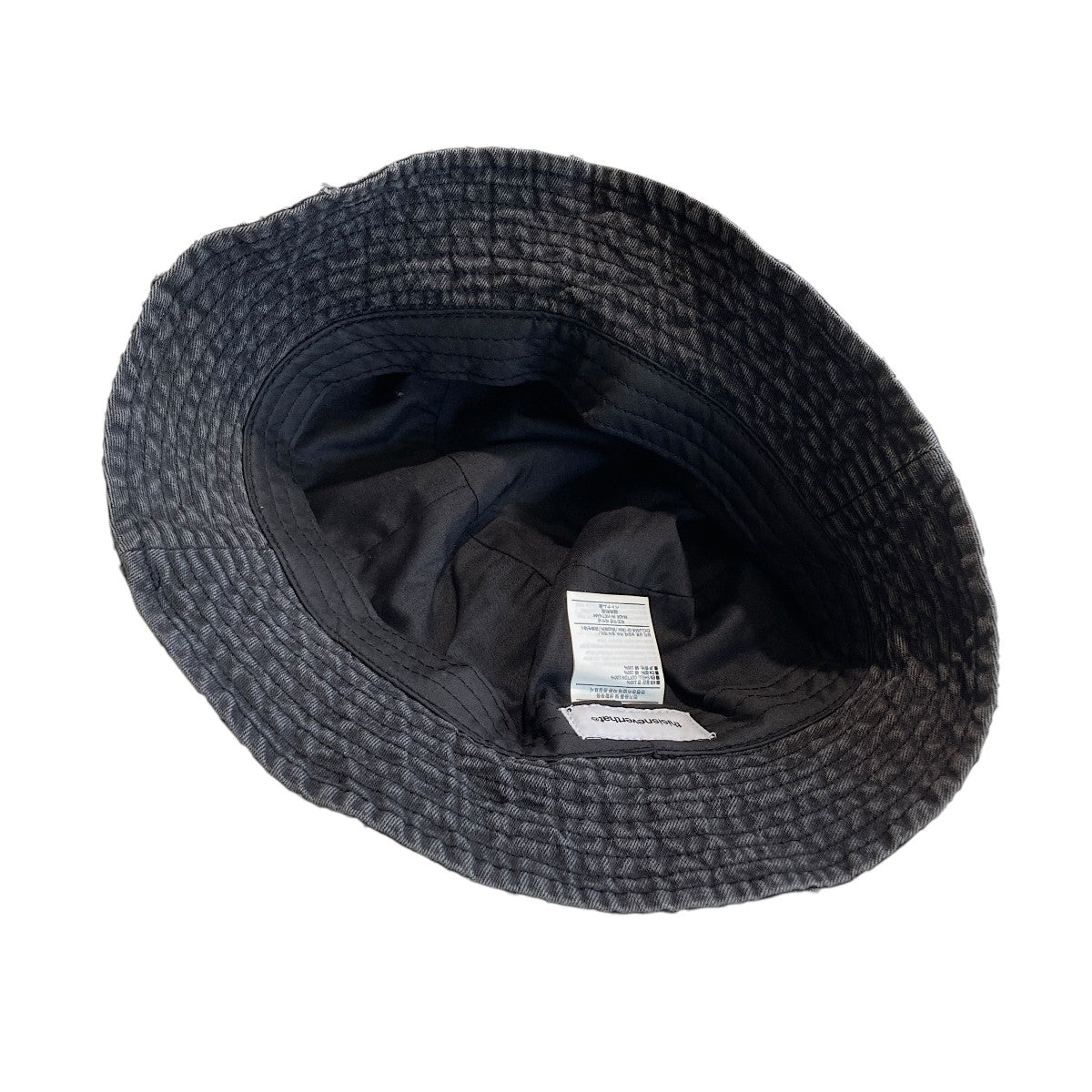 Damaged Denim Jungle Bucket HatハットTN243WHWBK01