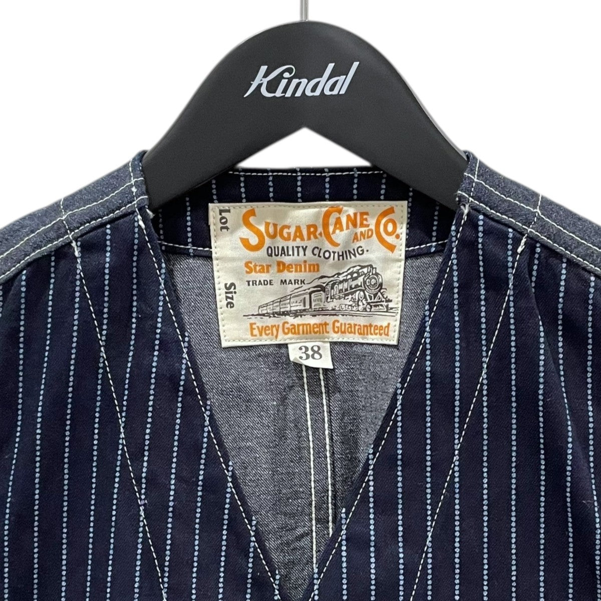 ウォバッシュストライプ柄ワークベスト 9oz． WABASH STRIPE WORK VEST