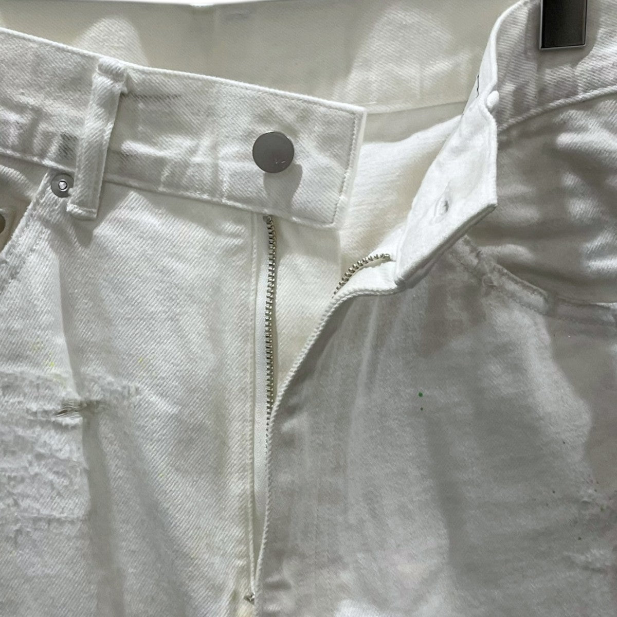 ANCELLM 24AW 加工デニムパンツ Ex． DAMAGE DENIM STRAIGHT 5P PANTS ANC-PT58-EX 古着・中古-3枚目のアイテム画像