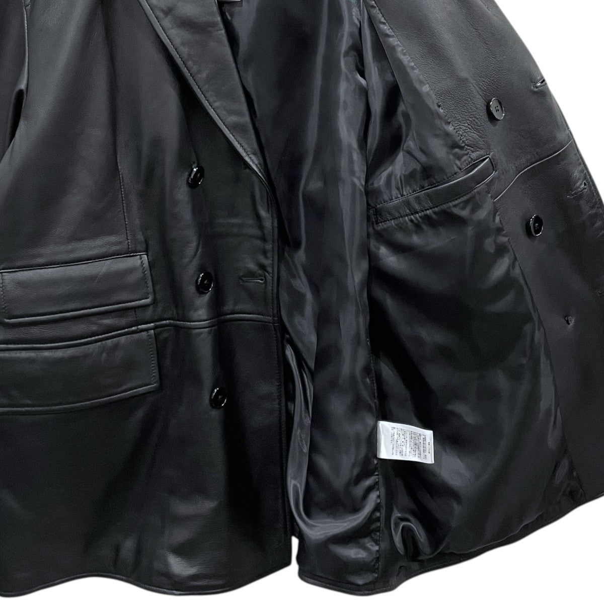 CCU(シーシーユー) 25AW レザージャケット DOUBLE BREASTED JKT ダブル