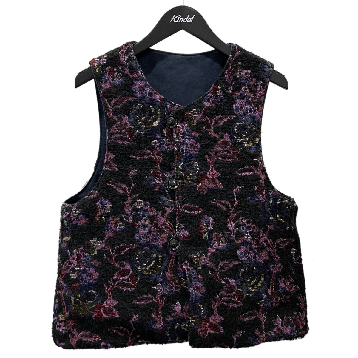 19AW リバーシブルベスト Over Vest Rug Jacquard オーバーベスト ラグジャガード