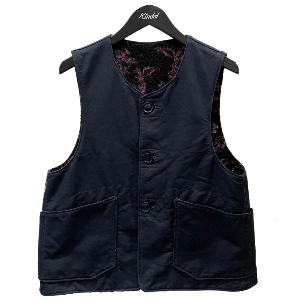 19AW リバーシブルベスト Over Vest Rug Jacquard オーバーベスト ラグジャガード