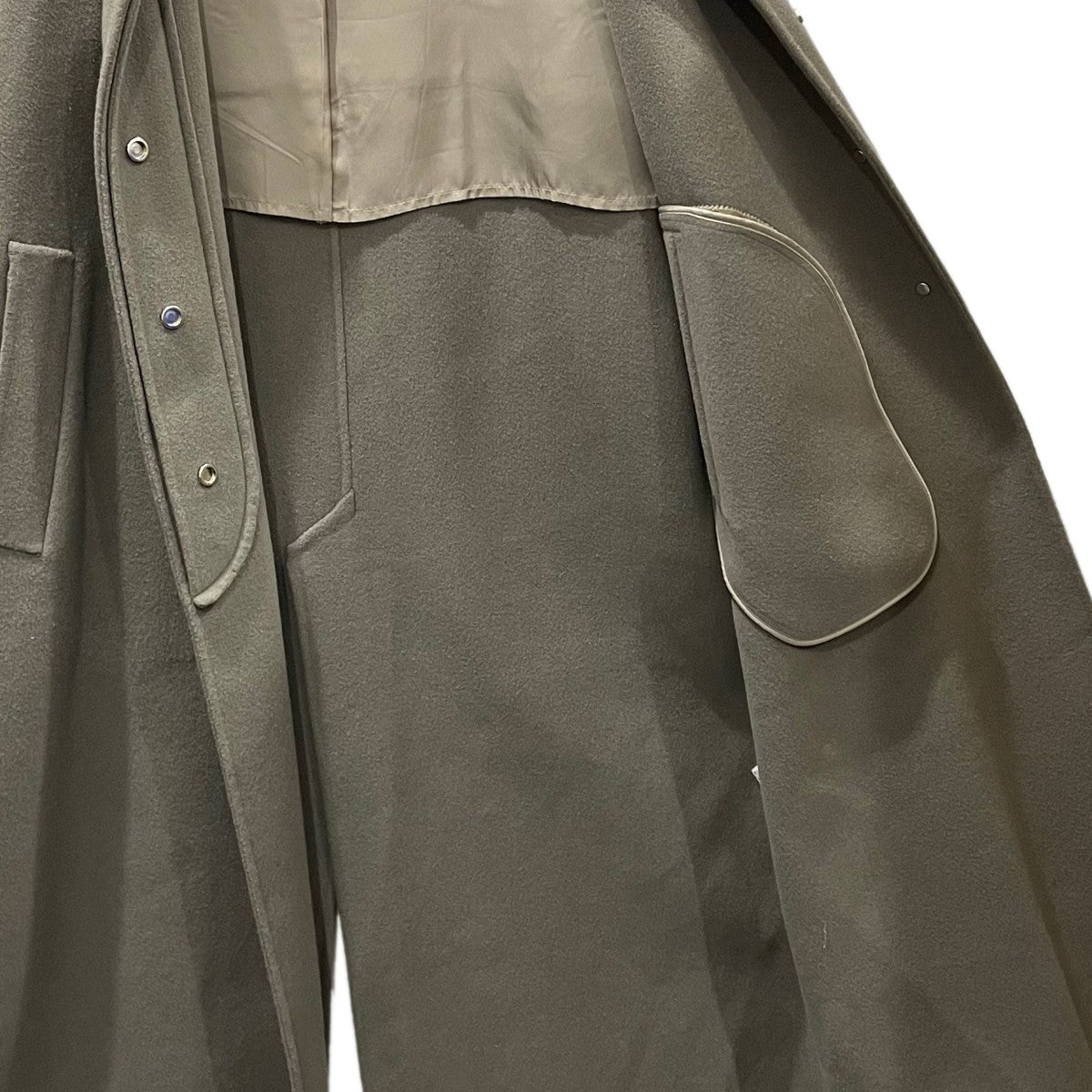 23AW スタンドカラーロングコート リバーコート 1525-199-4525