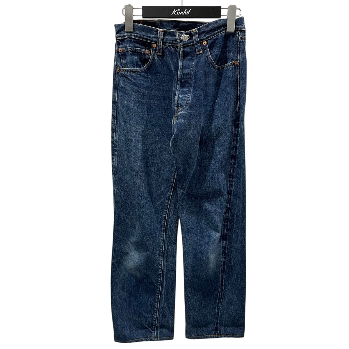 LEVI’S デニムパンツ BIG E 平行ステッチ 足長R ボタン裏6 米国製 古着・中古-1枚目のアイテム画像