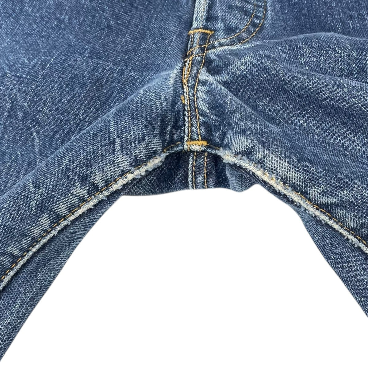 LEVI’S デニムパンツ BIG E 平行ステッチ 足長R ボタン裏6 米国製 古着・中古-6枚目のアイテム画像