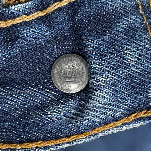 LEVI’S デニムパンツ BIG E 平行ステッチ 足長R ボタン裏6 米国製 古着・中古-9枚目のアイテム画像
