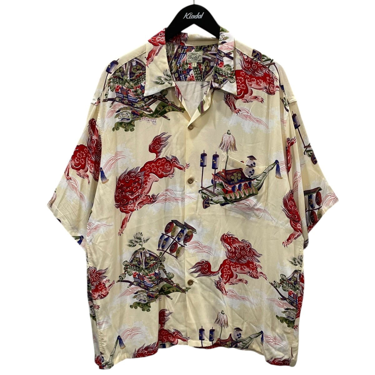 GOLD 24SS オープンカラー半袖シャツ RAYON HAWAIIAN SHIRT ORIENTAL FESTIVAL レーヨン・ハワイアンシャツ オリエンタル・フェスティバル GL39346 古着・中古-1枚目のアイテム画像