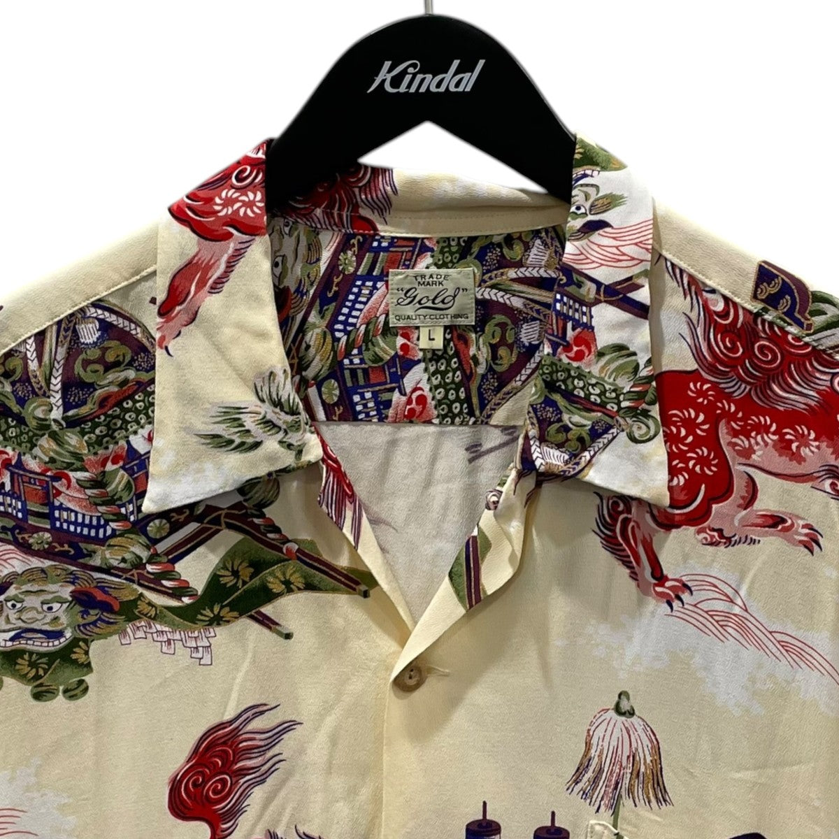 GOLD 24SS オープンカラー半袖シャツ RAYON HAWAIIAN SHIRT ORIENTAL FESTIVAL レーヨン・ハワイアンシャツ オリエンタル・フェスティバル GL39346 古着・中古-3枚目のアイテム画像
