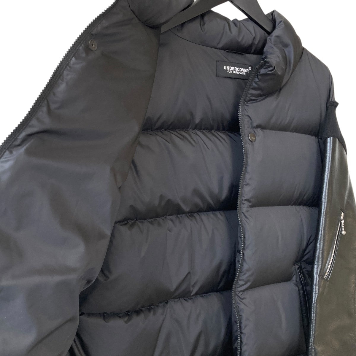 UNDERCOVER(アンダーカバー) レザースリーブダウンブルゾンUC2D9206-1
