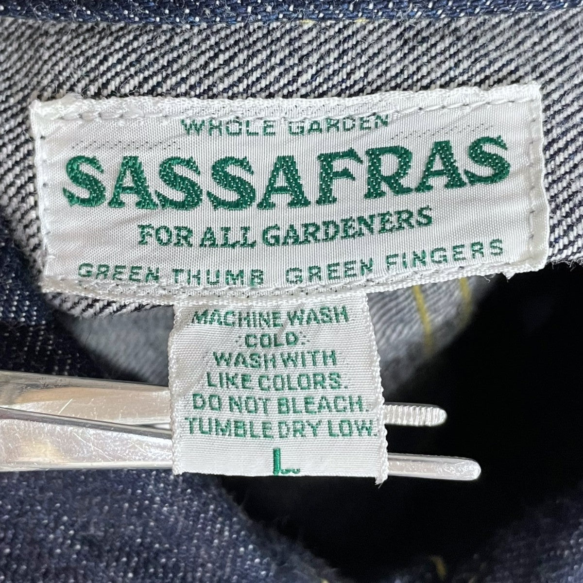 SASSAFRAS(ササフラス) デニムジャケット Gardener Jacket ガーデナー