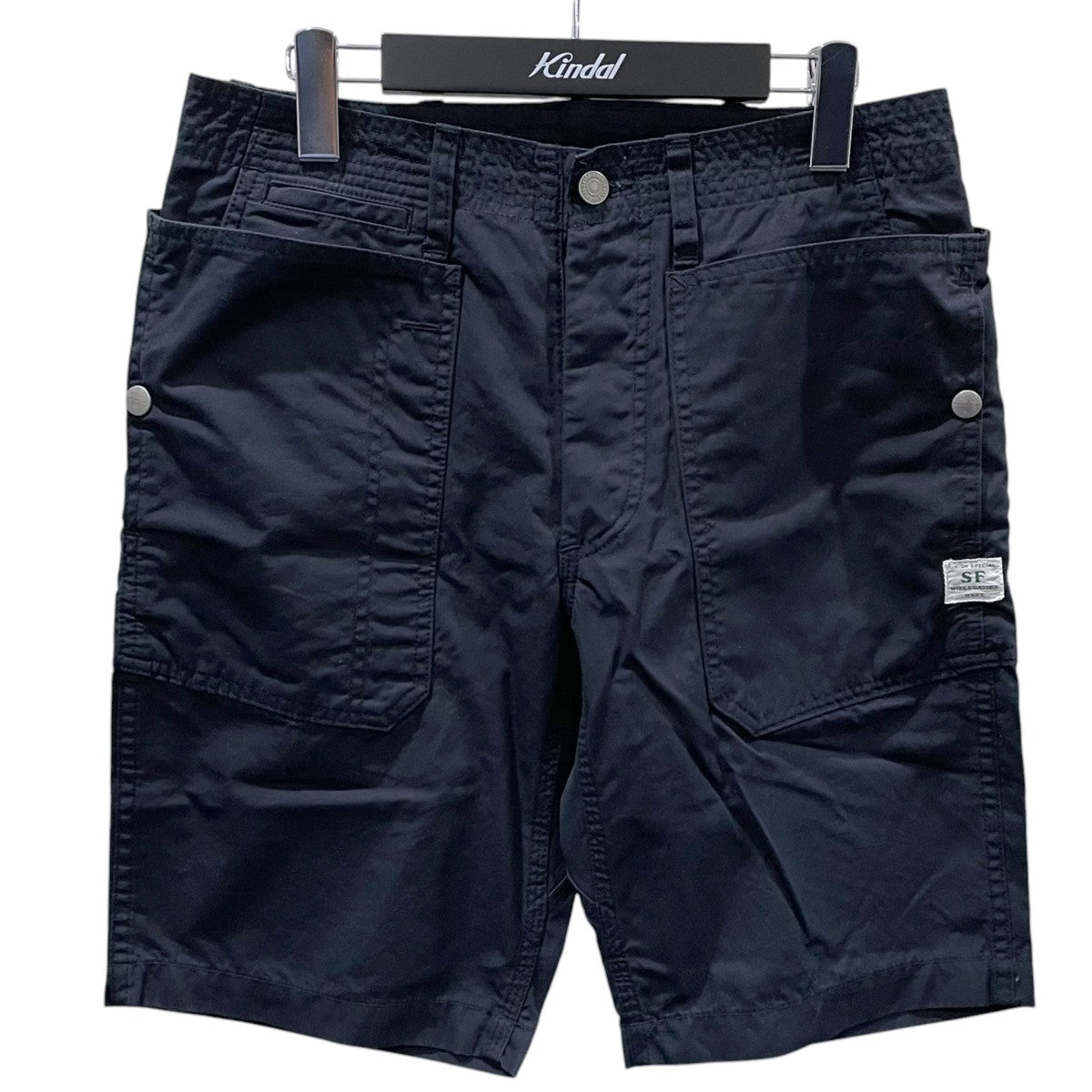SASSAFRAS ハーフパンツ Fall Leaf Sprayer Pants 1／2 フォールリーフスプレイヤーパンツ ハーフ SF-15986 古着・中古-1枚目のアイテム画像
