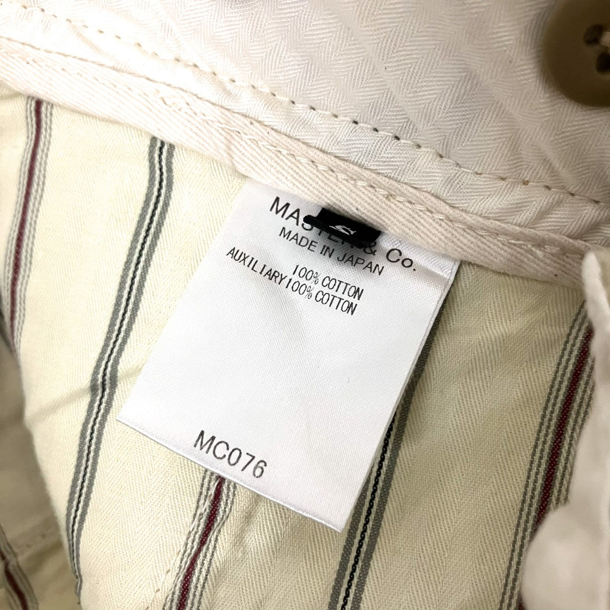 MASTER＆CO． ベルト付きパンツMC076 古着・中古-5枚目のアイテム画像