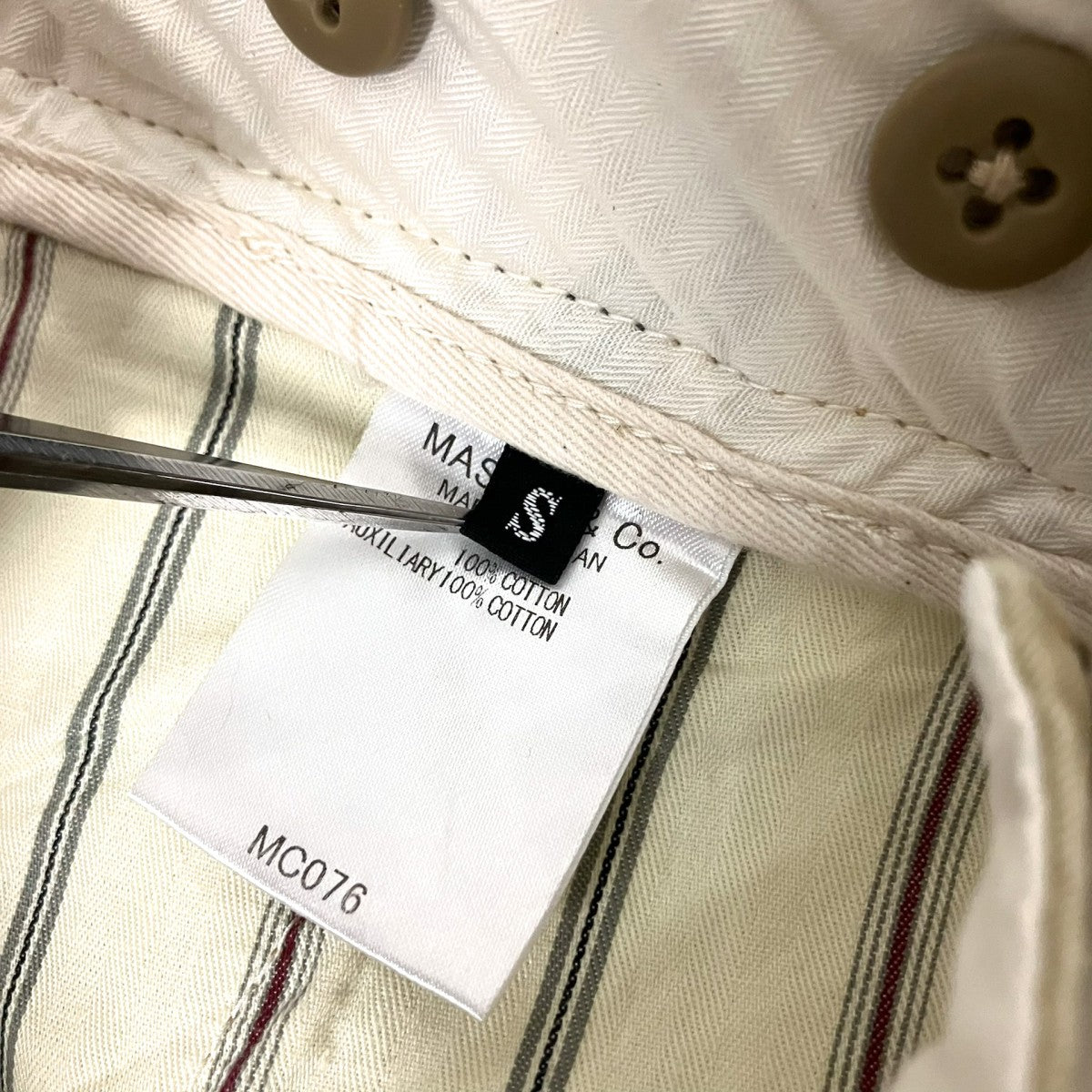 MASTER＆CO． ベルト付きパンツMC076 古着・中古-6枚目のアイテム画像