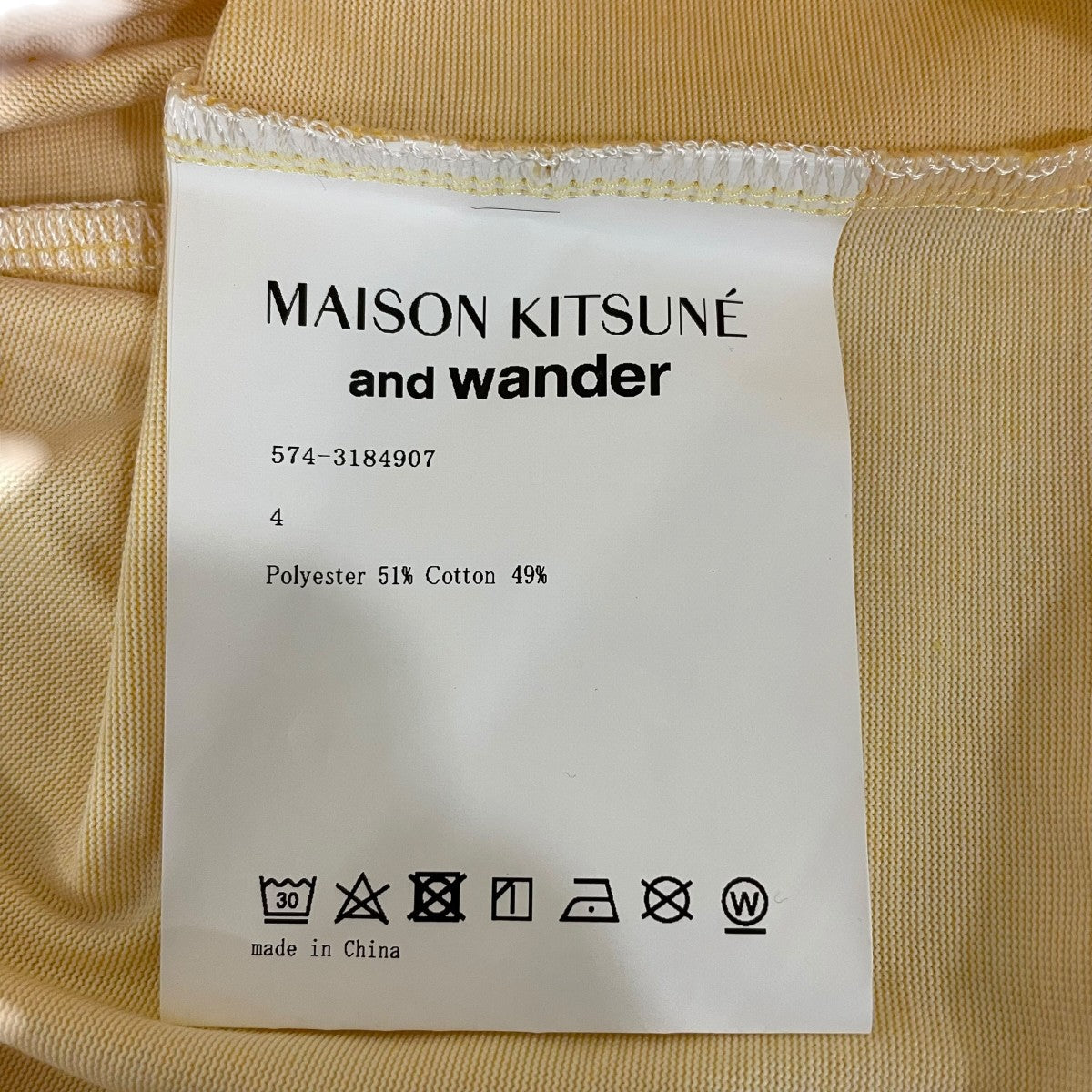 MAISON KITSUNE×and wander 半袖Ｔシャツ 古着・中古-7枚目のアイテム画像