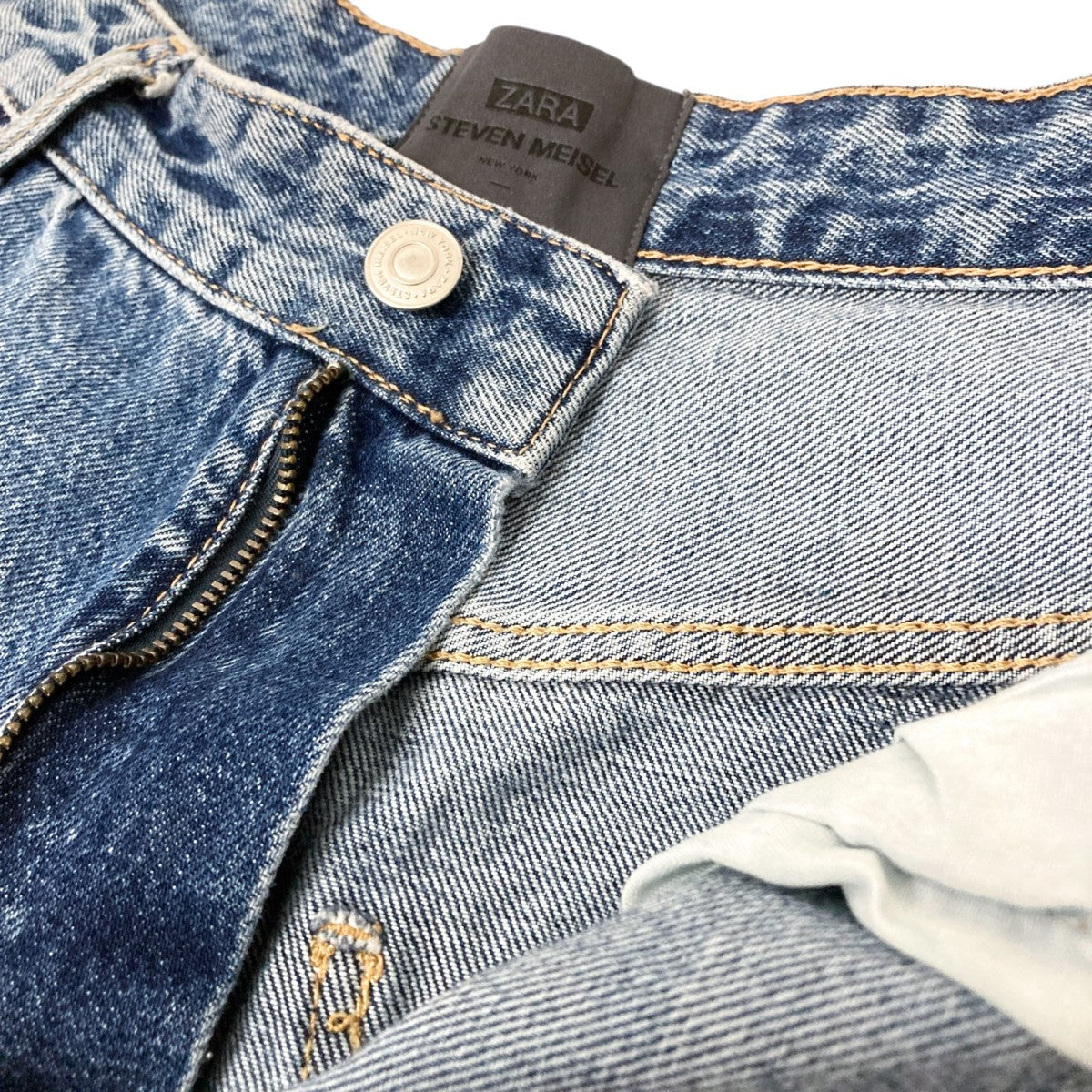 ZARA×STEVEN MEISEL デニムパンツ インディゴ サイズ 32｜【公式
