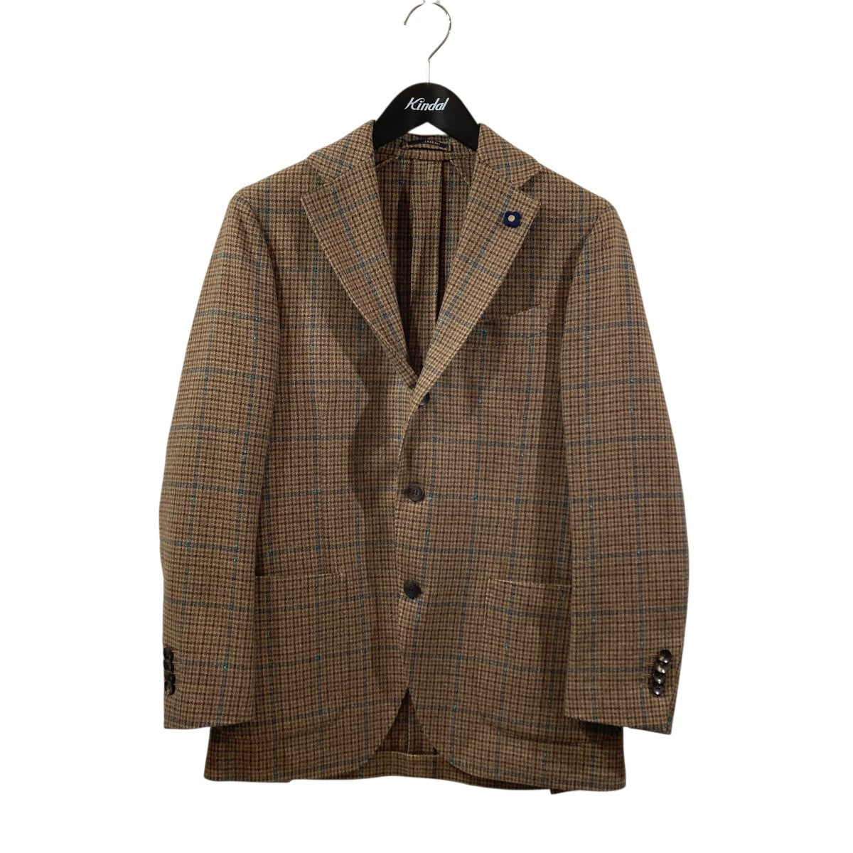 LARDINI(ラルディーニ) チェックジャケット ブラウン サイズ 44